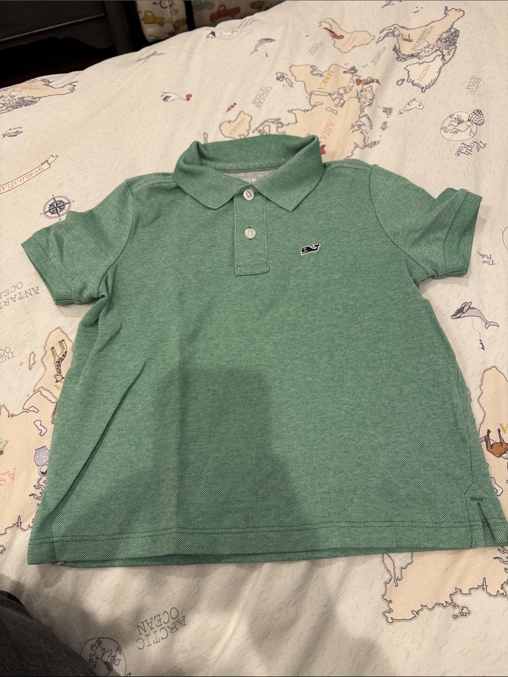 Vineyard Vines Boys' Heather Mint Green Polo